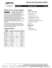 EL5234 datasheet pdf Intersil