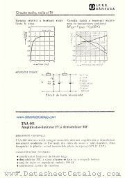 TAA661 datasheet pdf IPRS Baneasa
