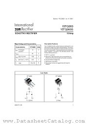 15TQ060 datasheet pdf International Rectifier
