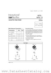 18TQ045 datasheet pdf International Rectifier