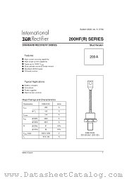 200HF80PV datasheet pdf International Rectifier