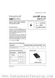 20ETS12FP datasheet pdf International Rectifier