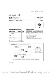 30BQ040 datasheet pdf International Rectifier