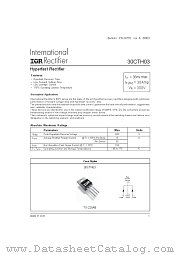 30CTH03 datasheet pdf International Rectifier