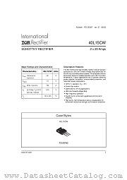 40L15CW datasheet pdf International Rectifier