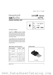 40TPS08 datasheet pdf International Rectifier