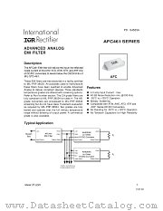 AFC461 datasheet pdf International Rectifier