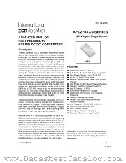 AFL27008S datasheet pdf International Rectifier