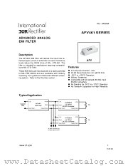 AFV461 datasheet pdf International Rectifier
