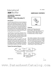 AME50461 datasheet pdf International Rectifier