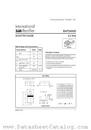 BAT54WS datasheet pdf International Rectifier