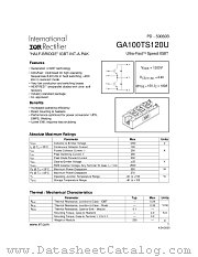 GA100TS120U datasheet pdf International Rectifier