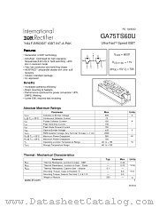 GA75TS60U datasheet pdf International Rectifier