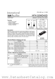 HFA120MD40D datasheet pdf International Rectifier