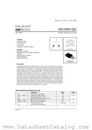 HFA16PA120C datasheet pdf International Rectifier