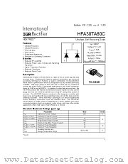 HFA30TA60C datasheet pdf International Rectifier