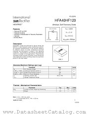 HFA40HF120 datasheet pdf International Rectifier