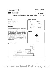 IPS022G datasheet pdf International Rectifier