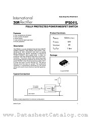 IPS041LTR datasheet pdf International Rectifier