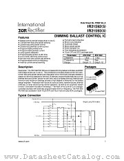 IR21591 datasheet pdf International Rectifier