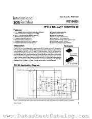 IR2166 datasheet pdf International Rectifier