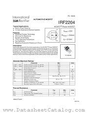 IRF2204 datasheet pdf International Rectifier