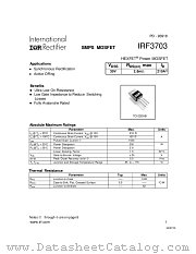 IRF3703 datasheet pdf International Rectifier