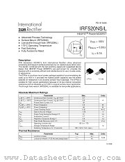 IRF520NSTRL datasheet pdf International Rectifier
