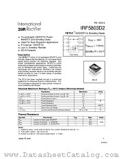 IRF5803D2TR datasheet pdf International Rectifier