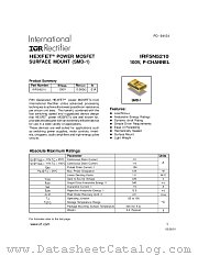 IRF5N5210 datasheet pdf International Rectifier