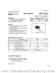 IRF730APBF datasheet pdf International Rectifier