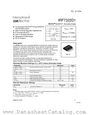 IRF7322D1 datasheet pdf International Rectifier