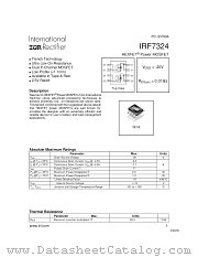 IRF7324 datasheet pdf International Rectifier