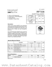 IRF7338TR datasheet pdf International Rectifier