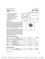 IRF7402 datasheet pdf International Rectifier