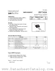 IRF740APBF datasheet pdf International Rectifier