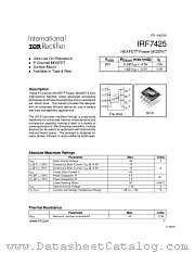 IRF7425 datasheet pdf International Rectifier