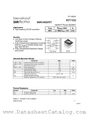 IRF7450TR datasheet pdf International Rectifier