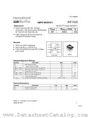 IRF7459TR datasheet pdf International Rectifier
