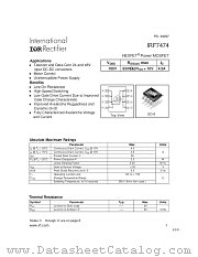 IRF7474 datasheet pdf International Rectifier