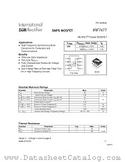 IRF7477TR datasheet pdf International Rectifier