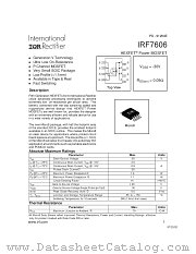 IRF7606 datasheet pdf International Rectifier