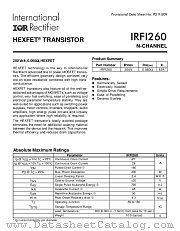 IRFI260 datasheet pdf International Rectifier