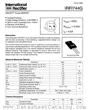 IRFI744G datasheet pdf International Rectifier