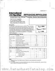 IRFK6J250 datasheet pdf International Rectifier