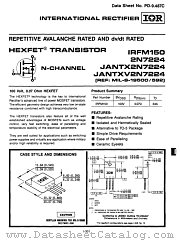 JANTX2N7224 datasheet pdf International Rectifier
