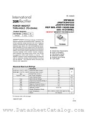 JANTX2N7222 datasheet pdf International Rectifier