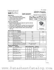 IRFP17N50L datasheet pdf International Rectifier
