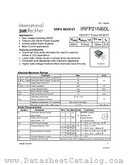 IRFP21N60L datasheet pdf International Rectifier