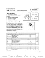 IRFP2907PBF datasheet pdf International Rectifier